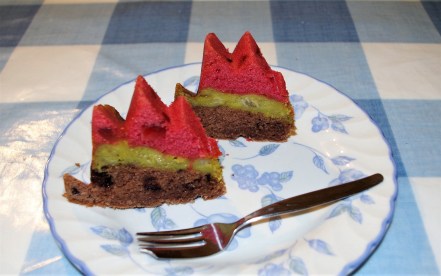 IMGP3704 Mon 22nd - Three Flavour Triple Layered Bundt Cake for jig saw cafe