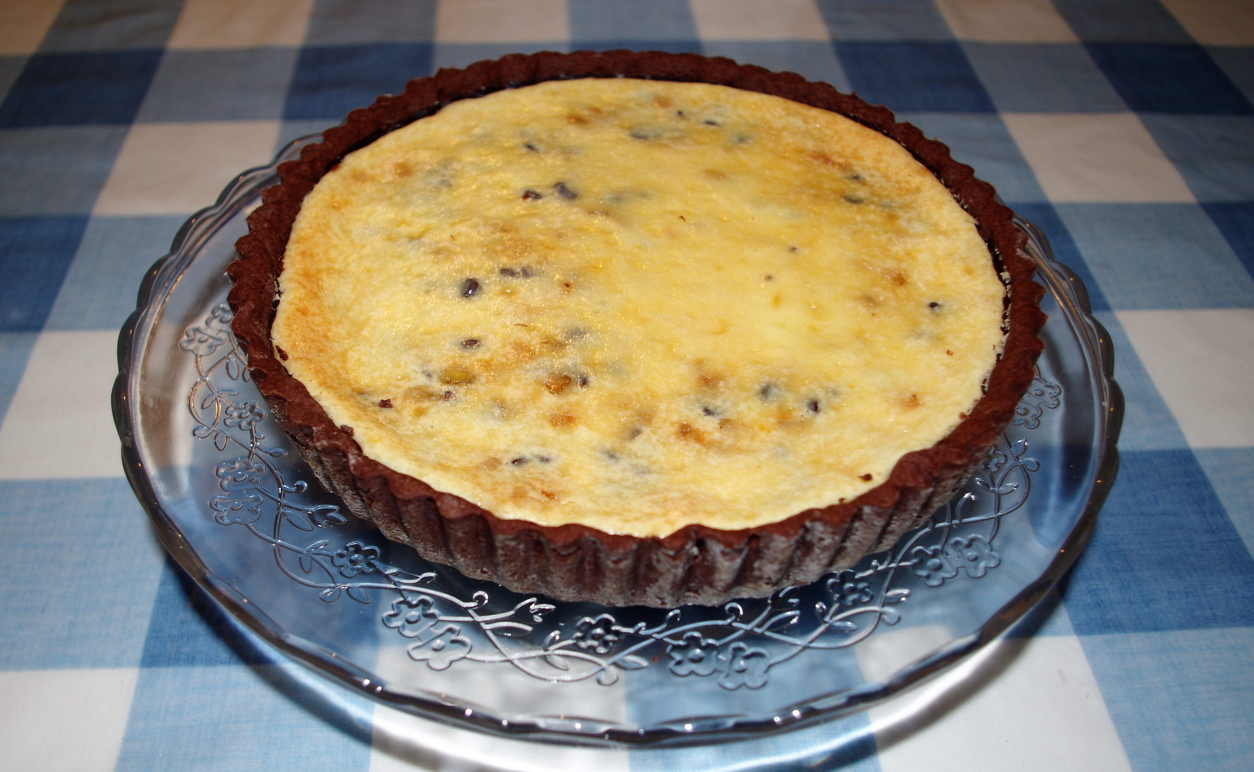 IMGP3893 Sat 10th - Italian Chocolate Cheese tart for Peter Williams & Family