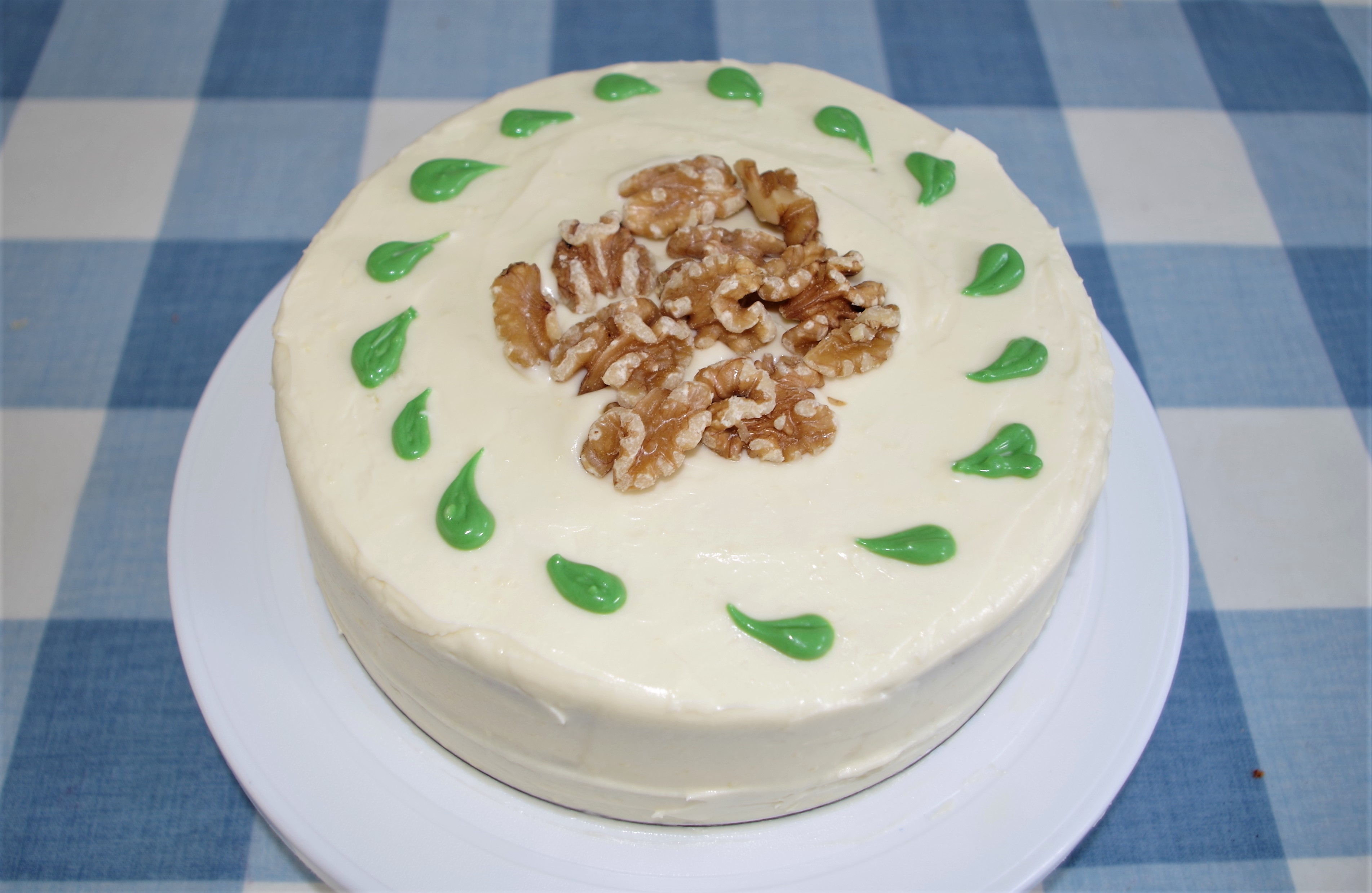 IMGP3915 Tue 13th - My Walnut, Pes &amp; Vanilla cake for school - 8+