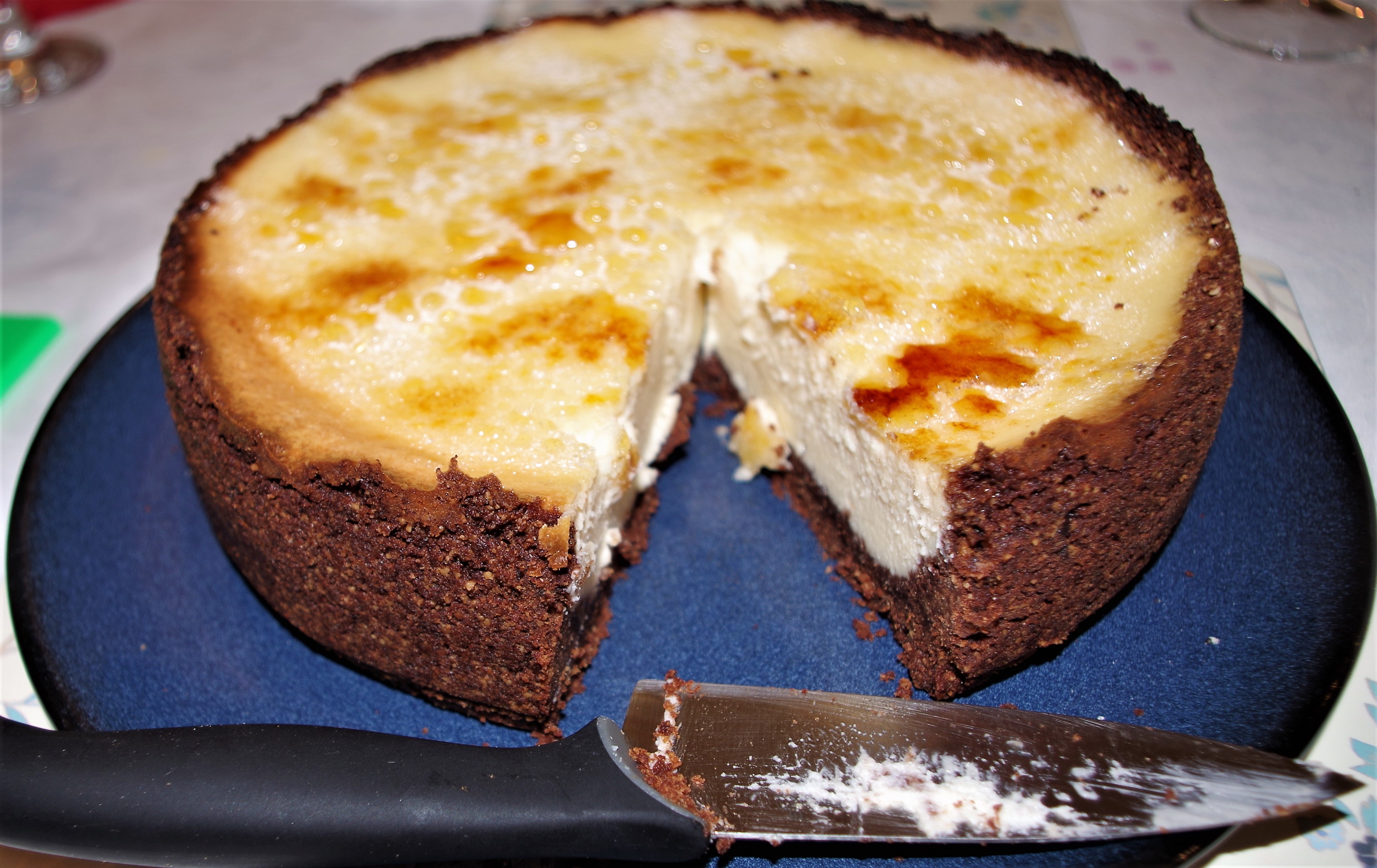 IMGP4585 Thur 14th bruleed vanilla cheesecake at group meal - 10